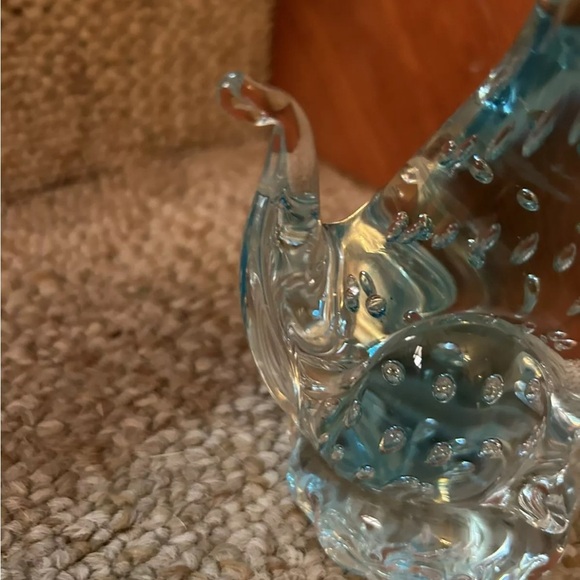 Vintage Elegant Murano Glass Cat Figurine - Blue - Picture 4 of 15